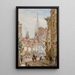 Vista de Cambridge - Louise Rayner — cuadro enmarcado en la pared