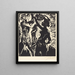 Adam and Eve The Fall of Man - Lovis Corinth — framed artwork on a wall