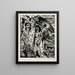 Expulsión del paraíso - Lovis Corinth — cuadro enmarcado en la pared