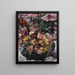 Flowers in a Bronze Bucket - Lovis Corinth — framed artwork on a wall