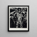 The Christ on the cross - Lovis Corinth — framed artwork on a wall