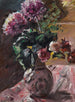Chrysanthemums and roses in a pitcher - Lovis Corinth — artwork view