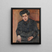 Portrait of the artist's mother-in-law - Lovis Corinth — framed artwork on a wall