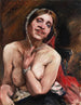 Femme semi-nude on a chair L'actress Gertrud Eysoldt - Lovis Corinth — artwork view