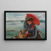 Mademoiselle Heck - Lovis Corinth — framed artwork on a wall