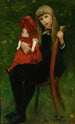 Portrait of Anna Schaumburg with a doll - Lovis Corinth — artwork view