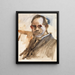 Autorretrato - Lovis Corinth — cuadro enmarcado en la pared