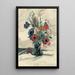 Vase with flowers - Lovis Corinth — framed artwork on a wall