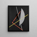 E IV Construction VII - László Moholy-Nagy — framed artwork on a wall