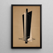 Construction VI - László Moholy-Nagy — framed artwork on a wall