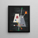 Pyramids truncated - László Moholy-Nagy — framed artwork on a wall