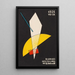 Weimar Bauhaus Postcard N° 7 - László Moholy-Nagy — framed artwork on a wall