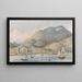 Vista de Hobart, Tasmania - Lt Gen Charles Emilius Gold — cuadro enmarcado en la pared