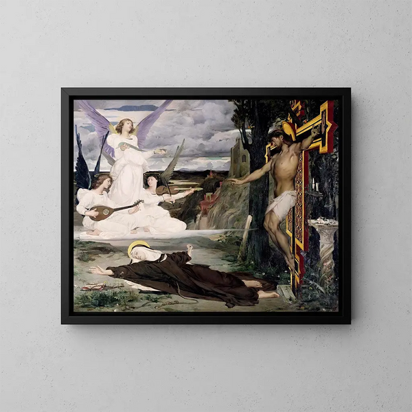 La Visión - Luc-Olivier Merson — cuadro enmarcado en la pared