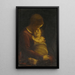 Virgen con Niño - Luca Cambiaso — cuadro enmarcado en la pared