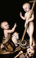 Adoración del Niño Jesús por San Juan Bautista - Lucas Cranach el Viejo — vista de la obra