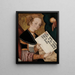 Santa con pergamino - Lucas Cranach el Viejo — cuadro enmarcado en la pared