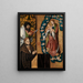 Frédéric the Wise painting in front of the Mother of God - Lucas Cranach the Elder — framed artwork on a wall