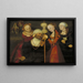 Hercules with Omphale - Lucas Cranach the Elder — framed artwork on a wall