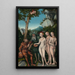 Juicio de Páris - Lucas Cranach el Viejo — cuadro enmarcado en la pared