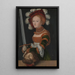 Judith con la cabeza de Holofernes - Lucas Cranach el Viejo — cuadro enmarcado en la pared