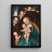 the Virgin and Child with the young Saint John the Baptist and angels - Lucas Cranach the Elder — framed artwork on a wall
