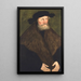 retrato del duque Enrique el Piadoso de Sajonia - Lucas Cranach el Viejo — cuadro enmarcado en la pared