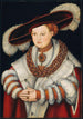 retrato de Madeleine de Saxe, esposa del elector Joaquín II de Brandeburgo - Lucas Cranach el Viejo — vista de la obra