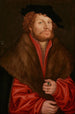 Portrait of Moritz Buchner - Lucas Cranach the Elder — framed artwork on a wall