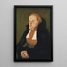 Retrato de una dama - Lucas Cranach el Viejo — cuadro enmarcado en la pared