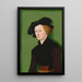 Retrato de una mujer - Lucas Cranach el Viejo — cuadro enmarcado en la pared