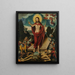 The Resurrection of Christ and the Triumph over Death and the Devil - Lucas Cranach the Elder — framed artwork on a wall
