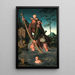 Saint Christopher Painting - Lucas Cranach the Elder — framed artwork on a wall