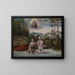 El bautismo de Cristo - Lucas Cranach el Viejo — cuadro enmarcado en la pared