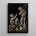 L'Enfant Jésus y San Juan Bautista - Lucas Cranach el Viejo — cuadro enmarcado en la pared