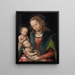 la Virgen con el Niño adorada por san Juan niño - Lucas Cranach el Viejo — cuadro enmarcado en la pared