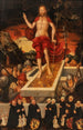 An Epitaph The Risen Christ with a Family of Donors - Lucas Cranach the Younger — artwork view