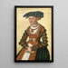 Portrait of a Lady - Lucas Cranach the Younger — framed artwork on a wall