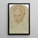 retrato de la princesa Elisabeth de Saxe - Lucas Cranach el Joven — cuadro enmarcado en la pared