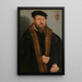 Portrait of a Man - Lucas Cranach the Younger — framed artwork on a wall