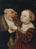Los amantes mal emparejados - Lucas Cranach el Joven — vista de la obra