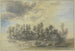 House in a group of trees, on the left near a stream where some animals graze - Lucas van Uden — artwork view