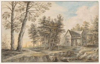 Lucas van Uden - Landschap met een watermolen.webp
