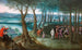 Paseo Imperial en Bosque frente al Castillo Neugebäude - Lucas van Valckenborch — vista de la obra