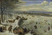 Vista de Amberes con el Escalda Congelado - Lucas van Valckenborch — vista de la obra