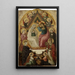 The Coronation of the Virgin - Master Lucquois — framed artwork on a wall