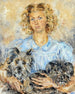 Joven mujer con perros - Luce Boyals — vista de la obra