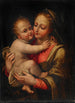 Madonna con Niño - Lucia Anguissola — cuadro enmarcado en la pared