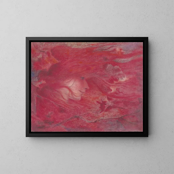 La tempête - Lucien Lévy-Dhurmer — cuadro enmarcado en la pared