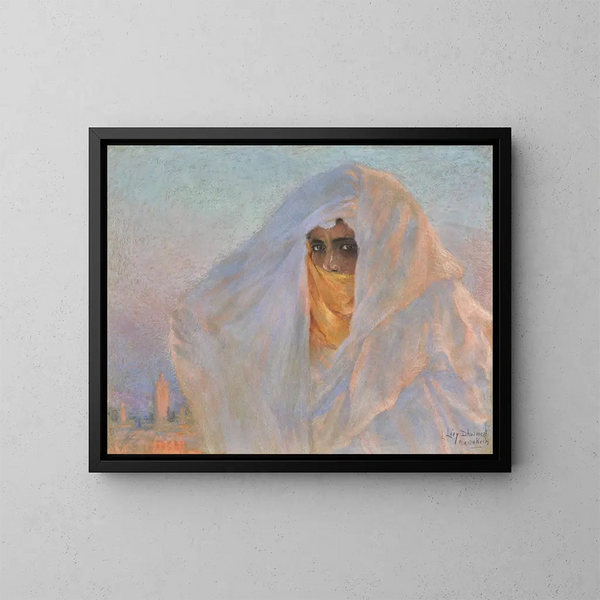 Dama de Marrakech - Lucien Lévy-Dhurmer — cuadro enmarcado en la pared